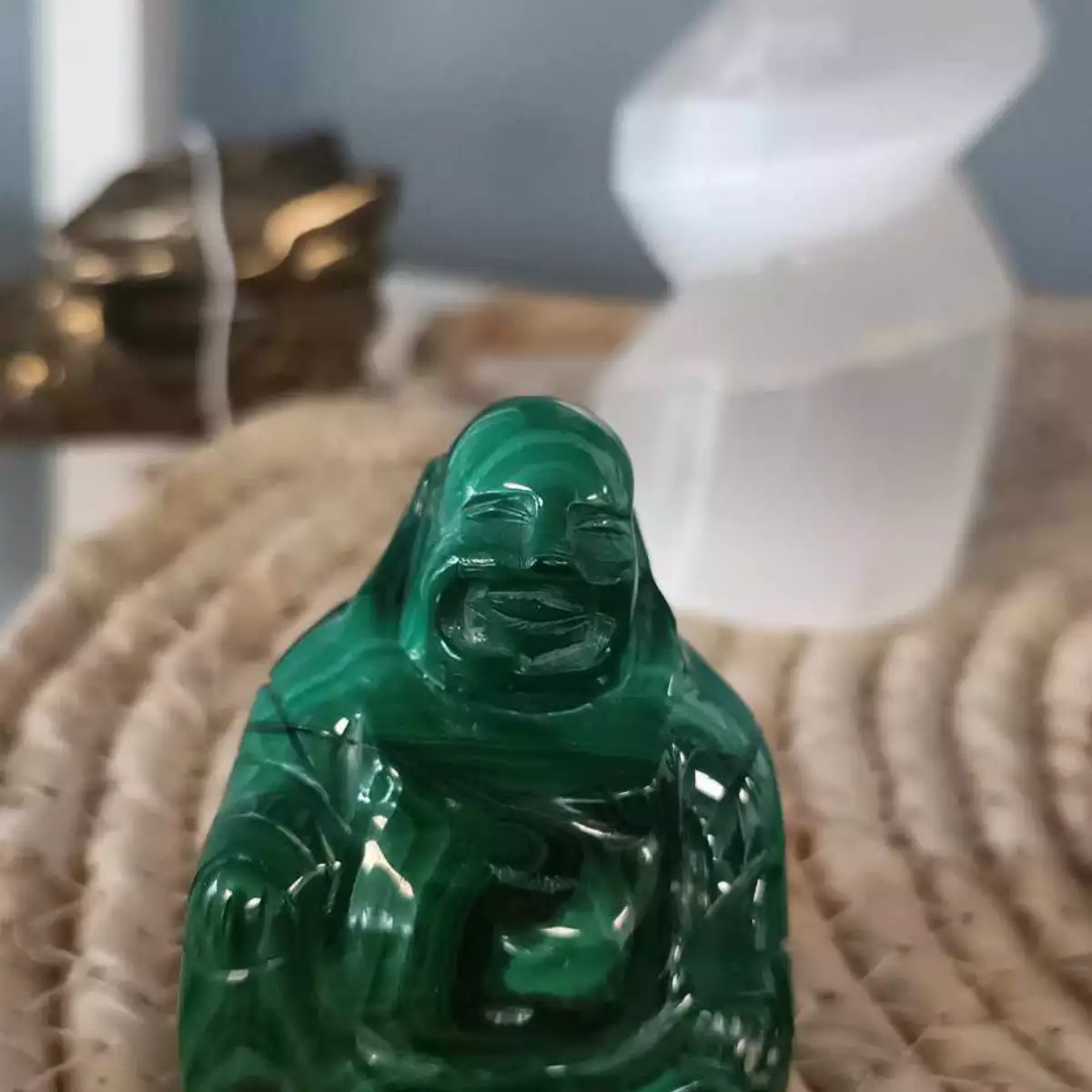 Bouddha Malachite du congo