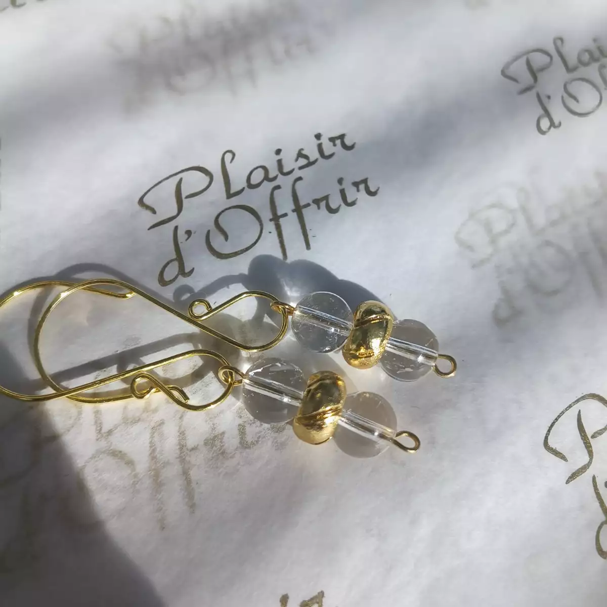 Boucles d'oreilles Cristal de roche