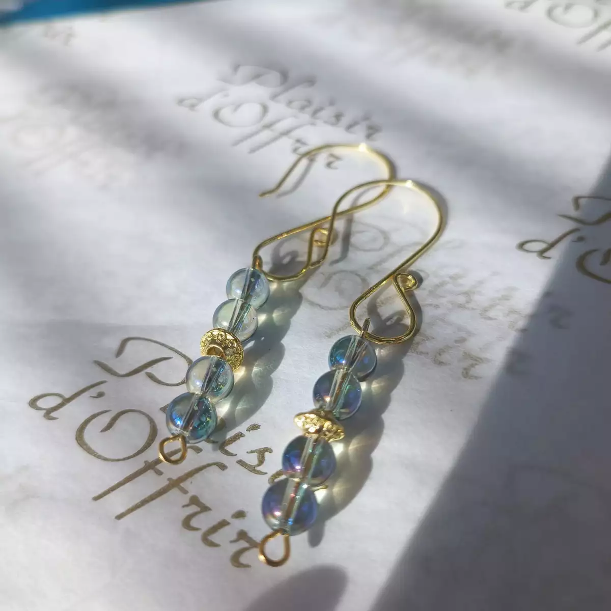 Boucles d'oreilles Aqua Aura