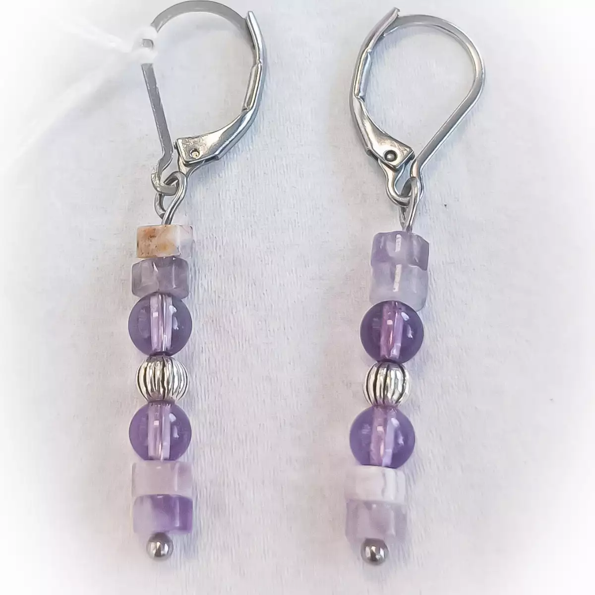 Boucles d'oreilles Améthyste