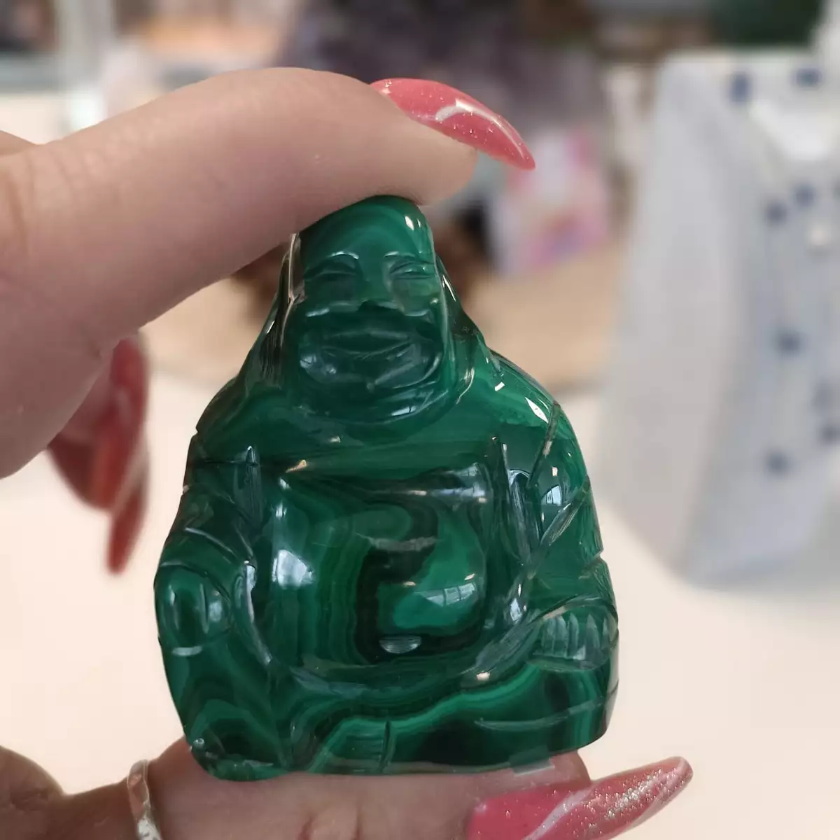 Bouddha Malachite du congo